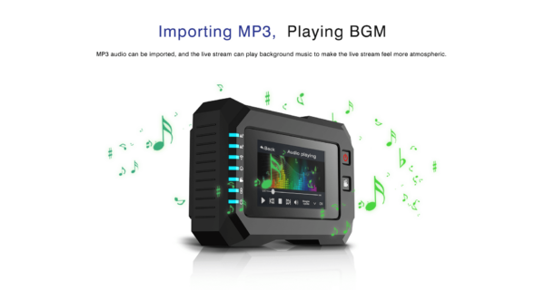 MP3 kann importiert werden und im livestream als Backup Musik eingebaut werden - MiNE Media