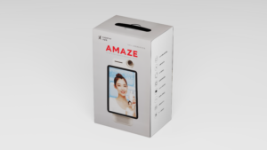 Verpackung des Cadothy Amaze 5 Pro mit Tragegriff für den sicheren Transport des Livestream-Systems